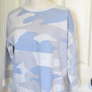 KINROSS Cashmere Camo Print Sweater  Size S/P